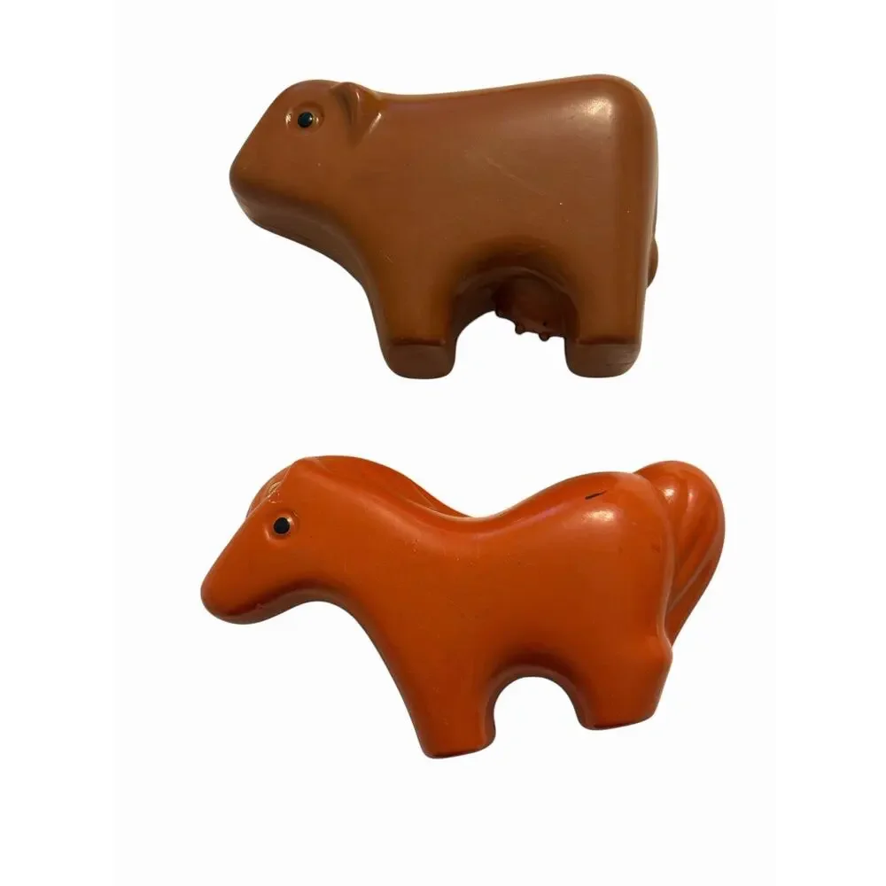 Vintage LITTLE TIKES Toddle Tots Replacement Animal Cow & Horse Farm Noah’s Ark